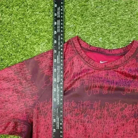 Nike Just Do It Scribble Thumb Holes Mock Neck Therma Fit Pullover Sz L - Picture 6 of 7